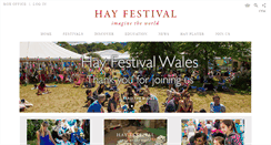 Desktop Screenshot of hayfestival.com