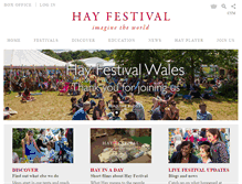 Tablet Screenshot of hayfestival.com